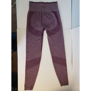 PINK 2 Pairs Of Seamless Workout High Waist Leggings Sz Small   Purple and Gray